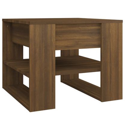 Couchtisch Braun Eiche 55,5x55x45 cm Holzwerkstoff - Pazzar.ch