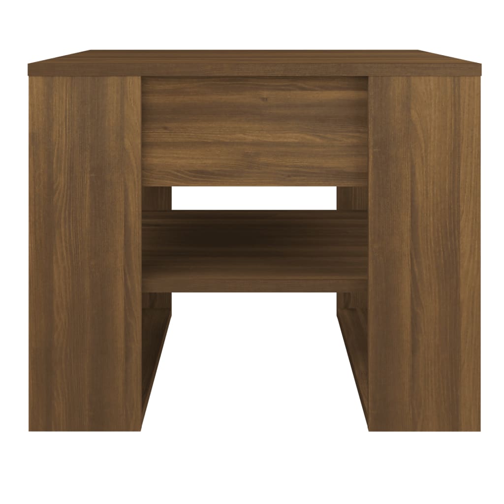 Couchtisch Braun Eiche 55,5x55x45 cm Holzwerkstoff - Pazzar.ch