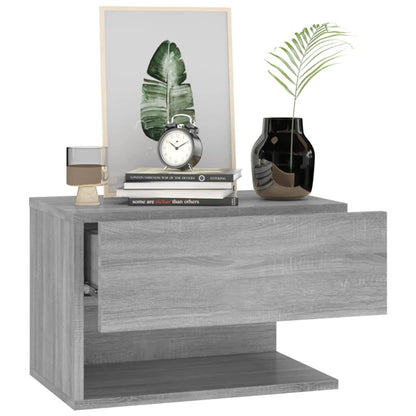 Wand-Nachttische 2 Stk. Grau Sonoma - Pazzar.ch