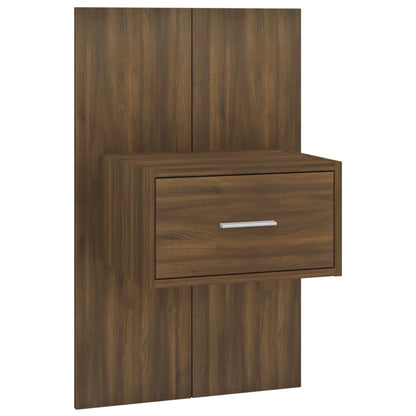 Wand-Nachttisch Braun Eichen-Optik - Pazzar.ch