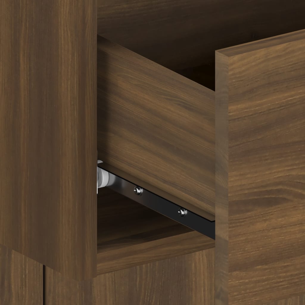 Wand-Nachttisch Braun Eichen-Optik - Pazzar.ch