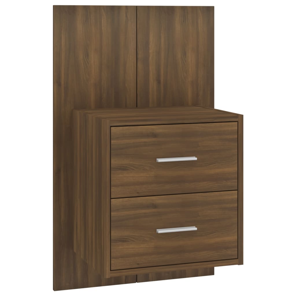 Wand-Nachttisch Braun Eichen-Optik - Pazzar.ch