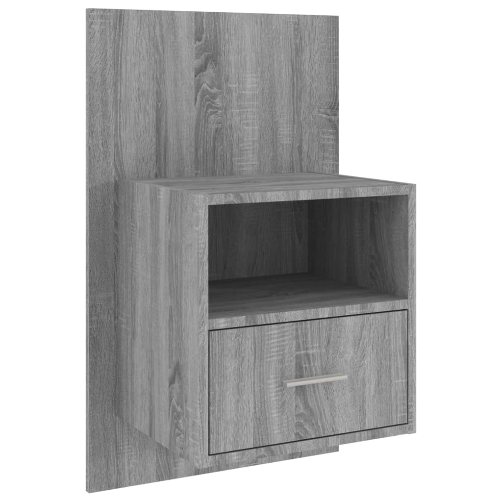 Wand-Nachttisch Grau Sonoma - Pazzar.ch