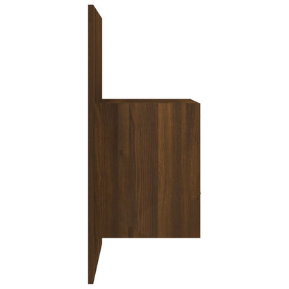Wand-Nachttisch Braun Eichen-Optik - Pazzar.ch