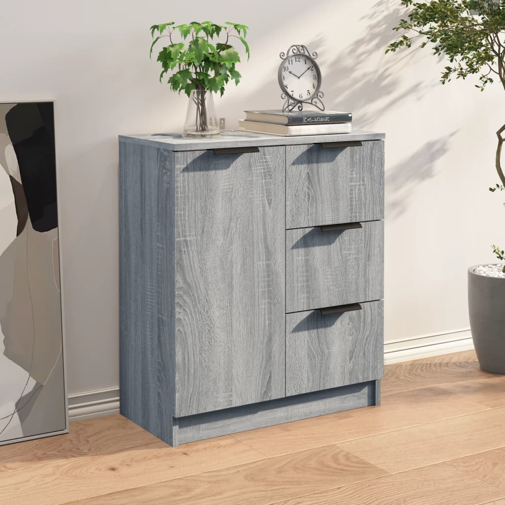 Sideboard Grau Sonoma 60x30x70 cm Holzwerkstoff - Pazzar.ch