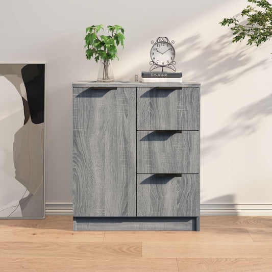 Sideboard Grau Sonoma 60x30x70 cm Holzwerkstoff - Pazzar.ch