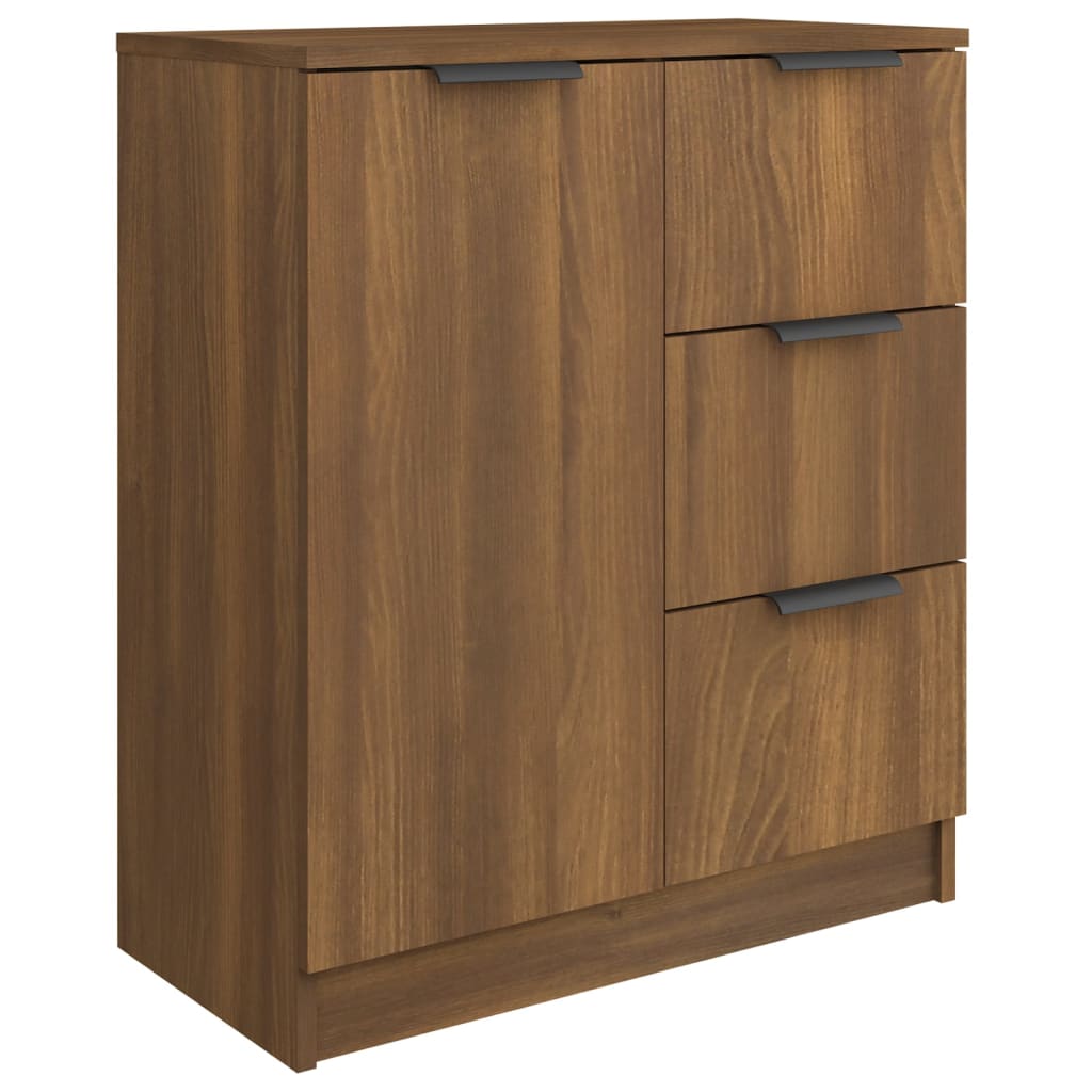 Sideboard Braun Eichen-Optik 60x30x70 cm Holzwerkstoff - Pazzar.ch