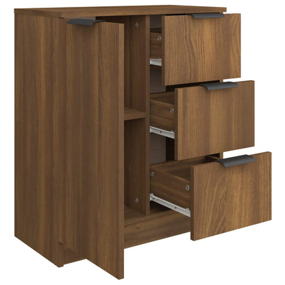 Sideboard Braun Eichen-Optik 60x30x70 cm Holzwerkstoff - Pazzar.ch