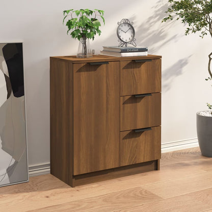 Sideboard Braun Eichen-Optik 60x30x70 cm Holzwerkstoff - Pazzar.ch