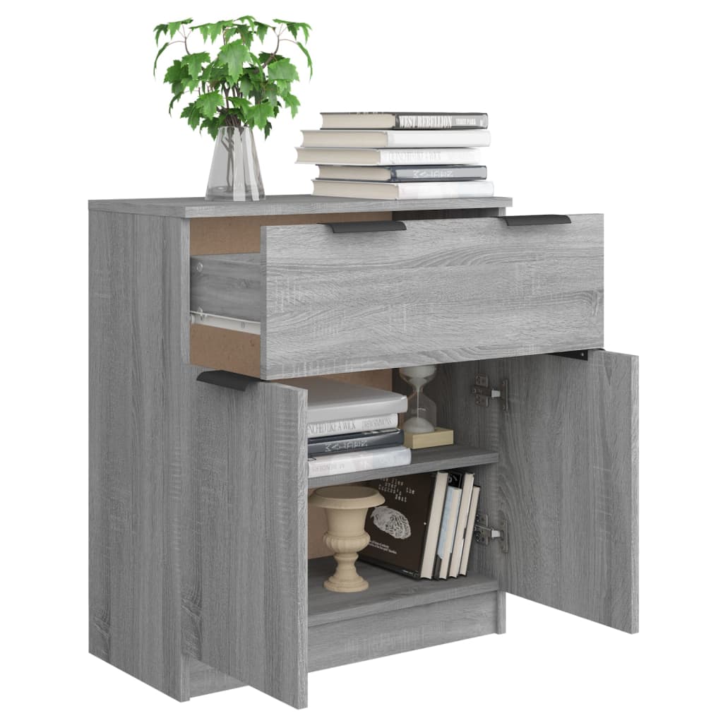 Sideboard Grau Sonoma 60x30x70 cm Holzwerkstoff - Pazzar.ch
