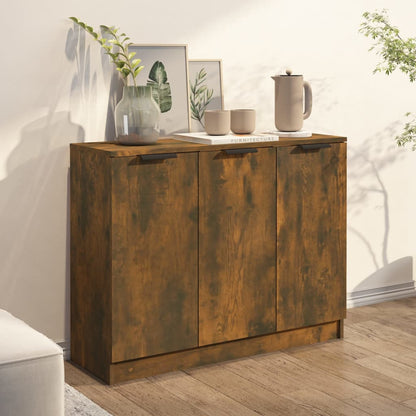 Sideboard Räuchereiche 90,5x30x70 cm Holzwerkstoff - Pazzar.ch