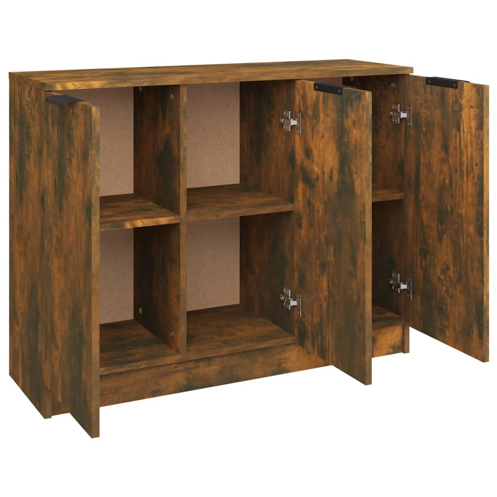 Sideboard Räuchereiche 90,5x30x70 cm Holzwerkstoff - Pazzar.ch