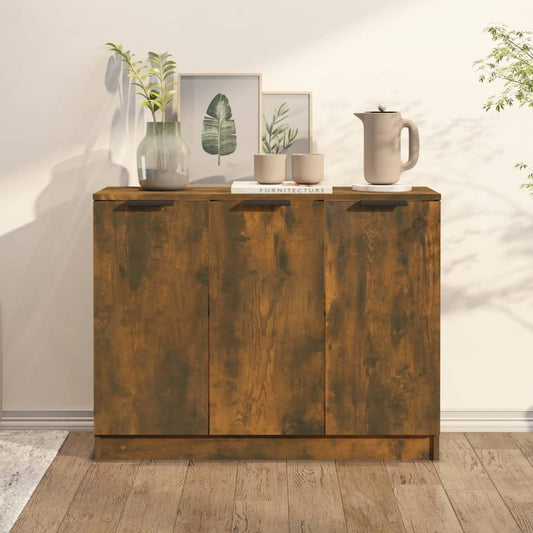 Sideboard Räuchereiche 90,5x30x70 cm Holzwerkstoff - Pazzar.ch