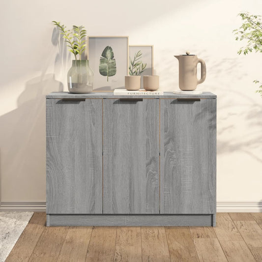 Sideboard Grau Sonoma 90,5x30x70 cm Holzwerkstoff - Pazzar.ch