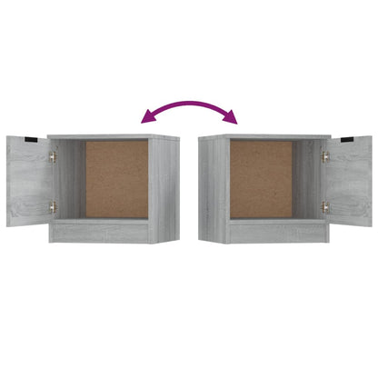 Nachttische 2 Stk. Grau Sonoma 40x39x40 cm - Pazzar.ch