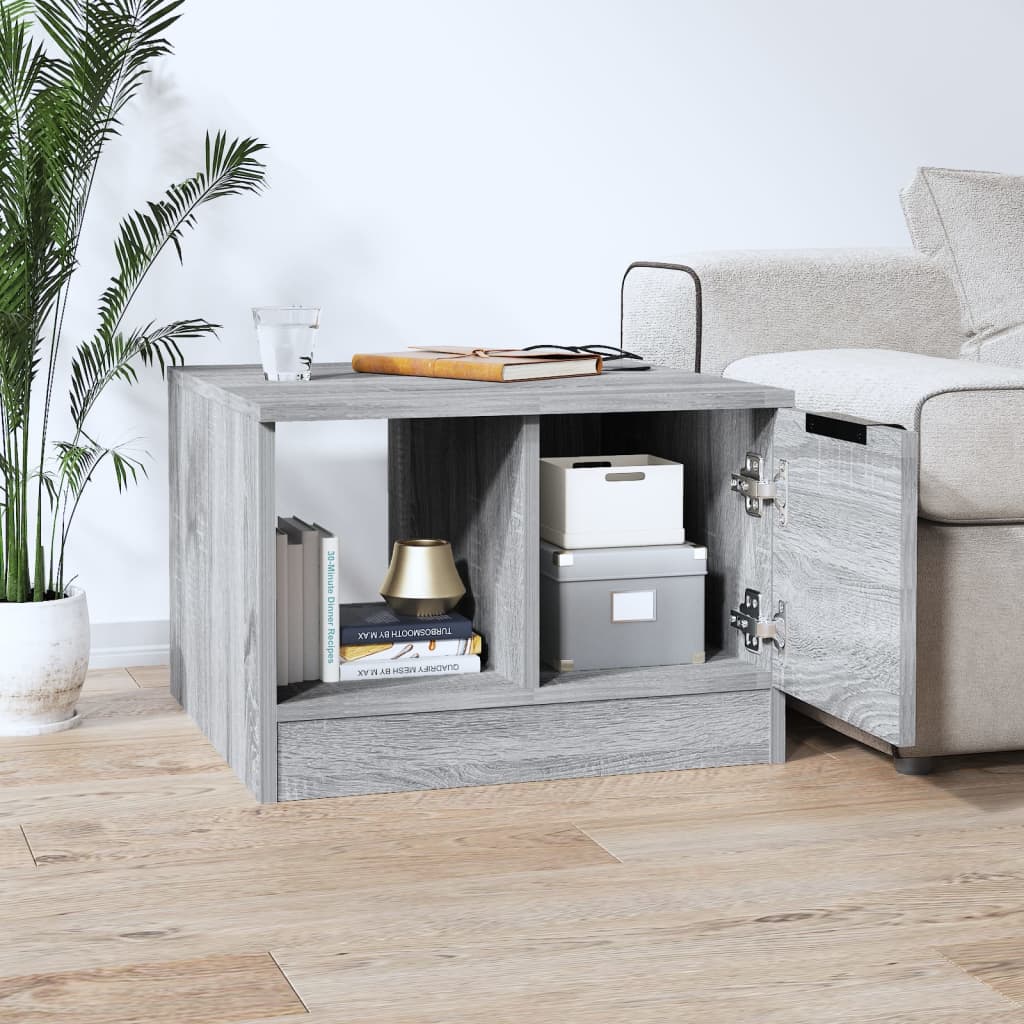 Couchtisch Grau Sonoma 50x50x36 cm Holzwerkstoff - Pazzar.ch