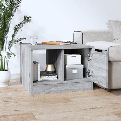 Couchtisch Grau Sonoma 50x50x36 cm Holzwerkstoff - Pazzar.ch