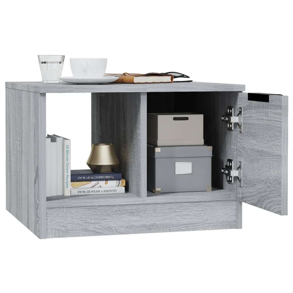 Couchtisch Grau Sonoma 50x50x36 cm Holzwerkstoff - Pazzar.ch