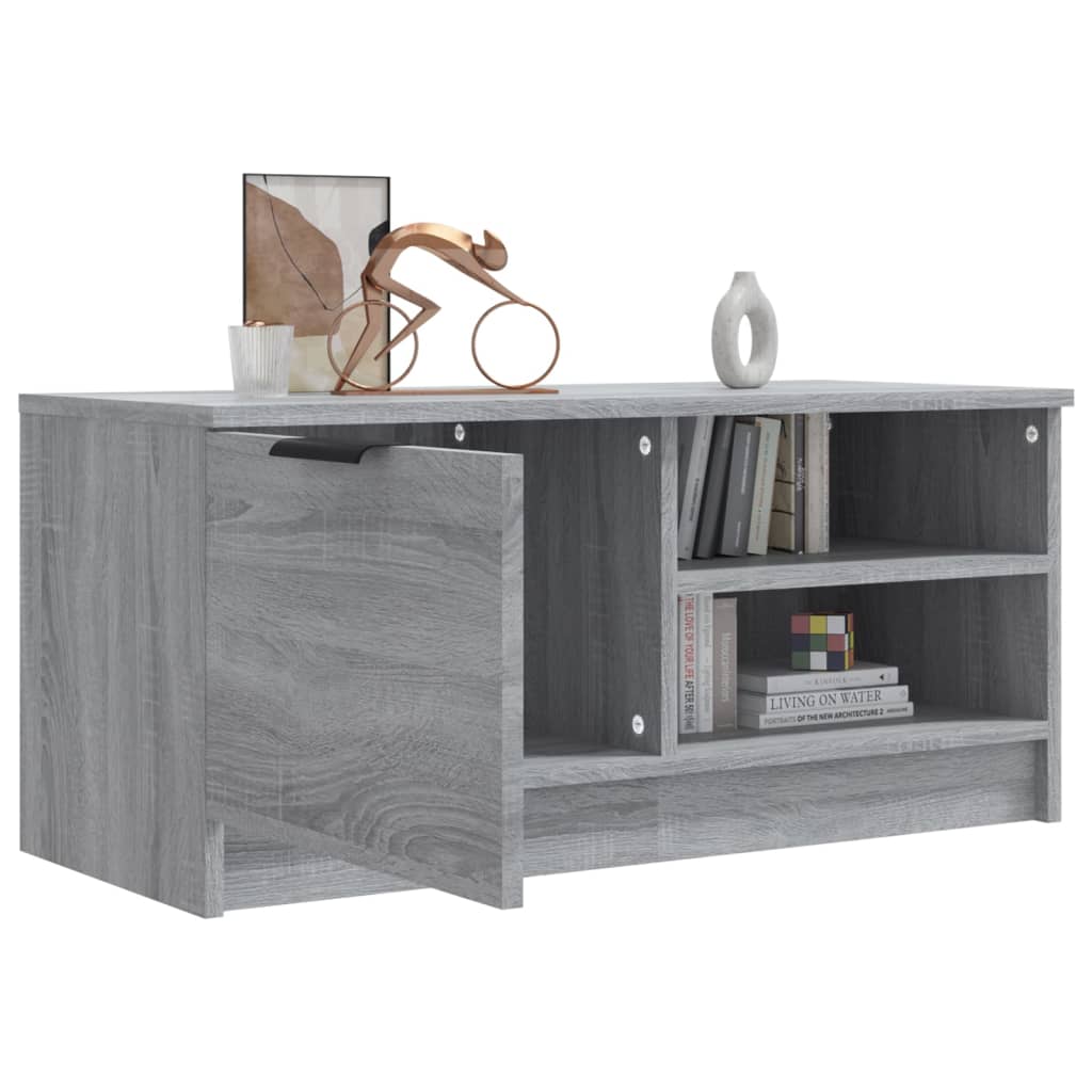 TV-Schrank Grau Sonoma 80x35x36,5 cm Holzwerkstoff - Pazzar.ch