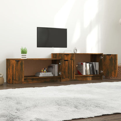 TV-Schrank Räuchereiche 158,5x36x45 cm Holzwerkstoff - Pazzar.ch