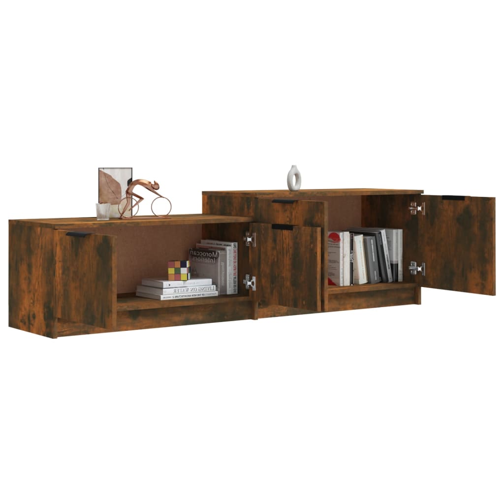 TV-Schrank Räuchereiche 158,5x36x45 cm Holzwerkstoff - Pazzar.ch