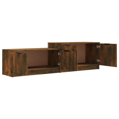 TV-Schrank Räuchereiche 158,5x36x45 cm Holzwerkstoff - Pazzar.ch