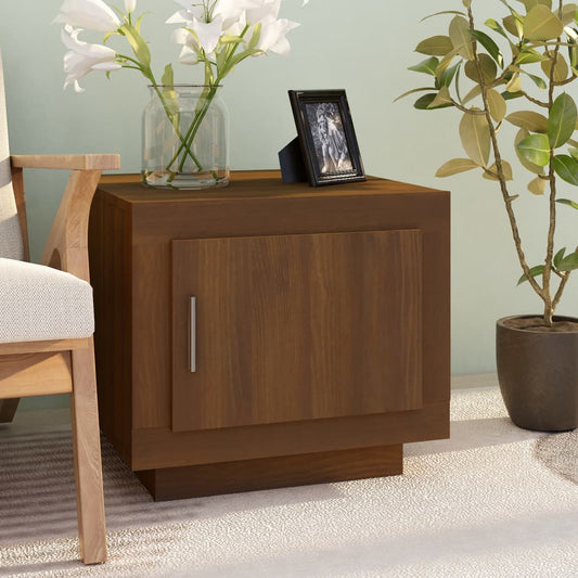 Couchtisch Braun Eichen-Optik 51x50x45 cm Holzwerkstoff - Pazzar.ch