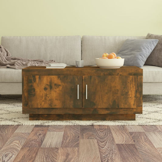 Couchtisch Räuchereiche 102x50x45 cm Holzwerkstoff - Pazzar.ch