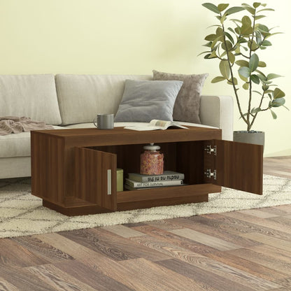 Couchtisch Braun Eichen-Optik 102x50x45 cm Holzwerkstoff - Pazzar.ch