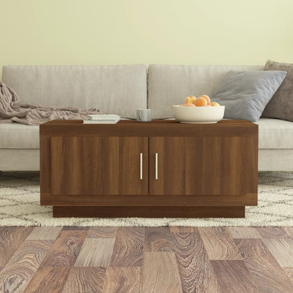Couchtisch Braun Eichen-Optik 102x50x45 cm Holzwerkstoff - Pazzar.ch