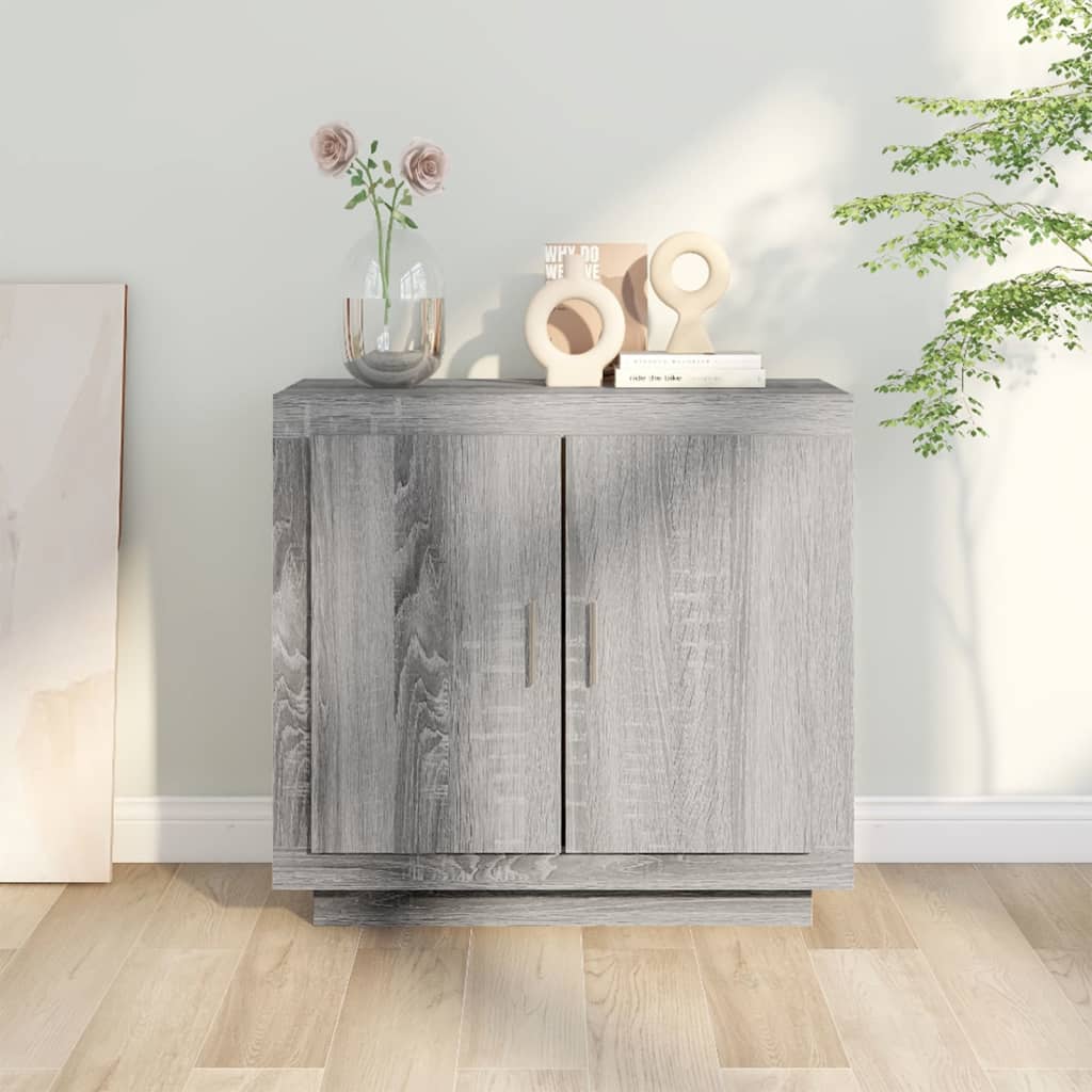 Sideboard Grau Sonoma 80x40x75 cm Holzwerkstoff - Pazzar.ch