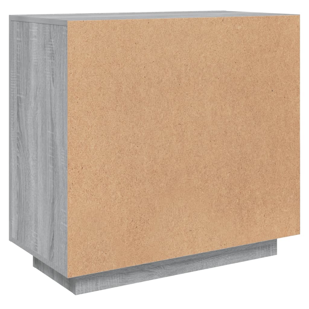 Sideboard Grau Sonoma 80x40x75 cm Holzwerkstoff - Pazzar.ch