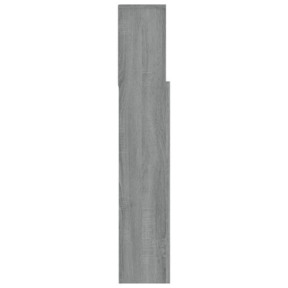 Kopfteil mit Ablagen Grau Sonoma 120x19x103,5 cm - Pazzar.ch