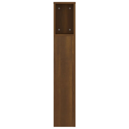 Kopfteil mit Ablagen Braun Eichen-Optik 140x18,5x104,5 cm - Pazzar.ch