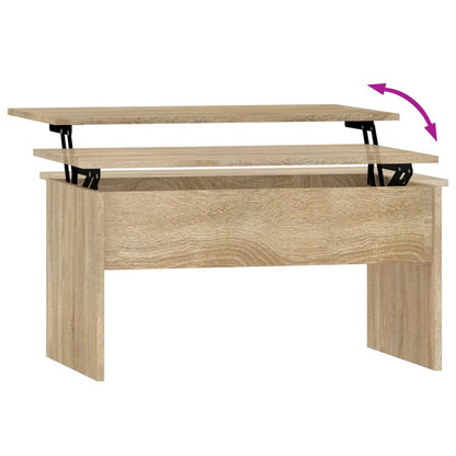 Couchtisch Sonoma-Eiche 80x50,5x41,5 cm Holzwerkstoff - Pazzar.ch