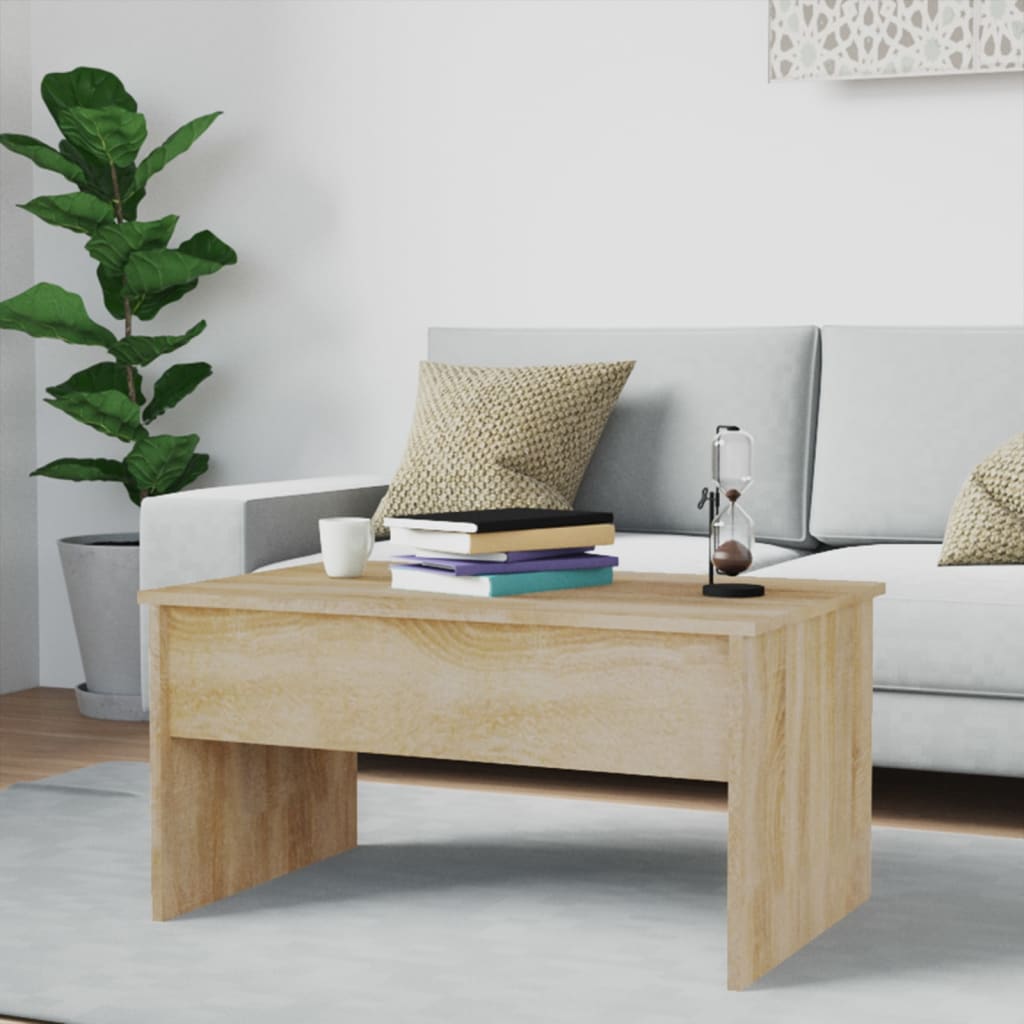 Couchtisch Sonoma-Eiche 80x50,5x41,5 cm Holzwerkstoff - Pazzar.ch