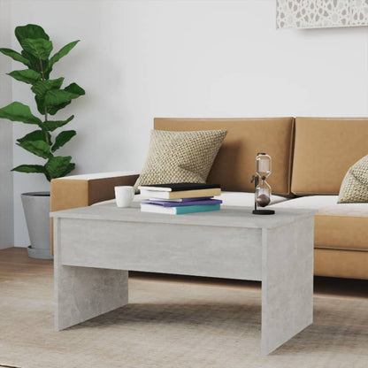 Couchtisch Betongrau 80x50,5x41,5 cm Holzwerkstoff - Pazzar.ch
