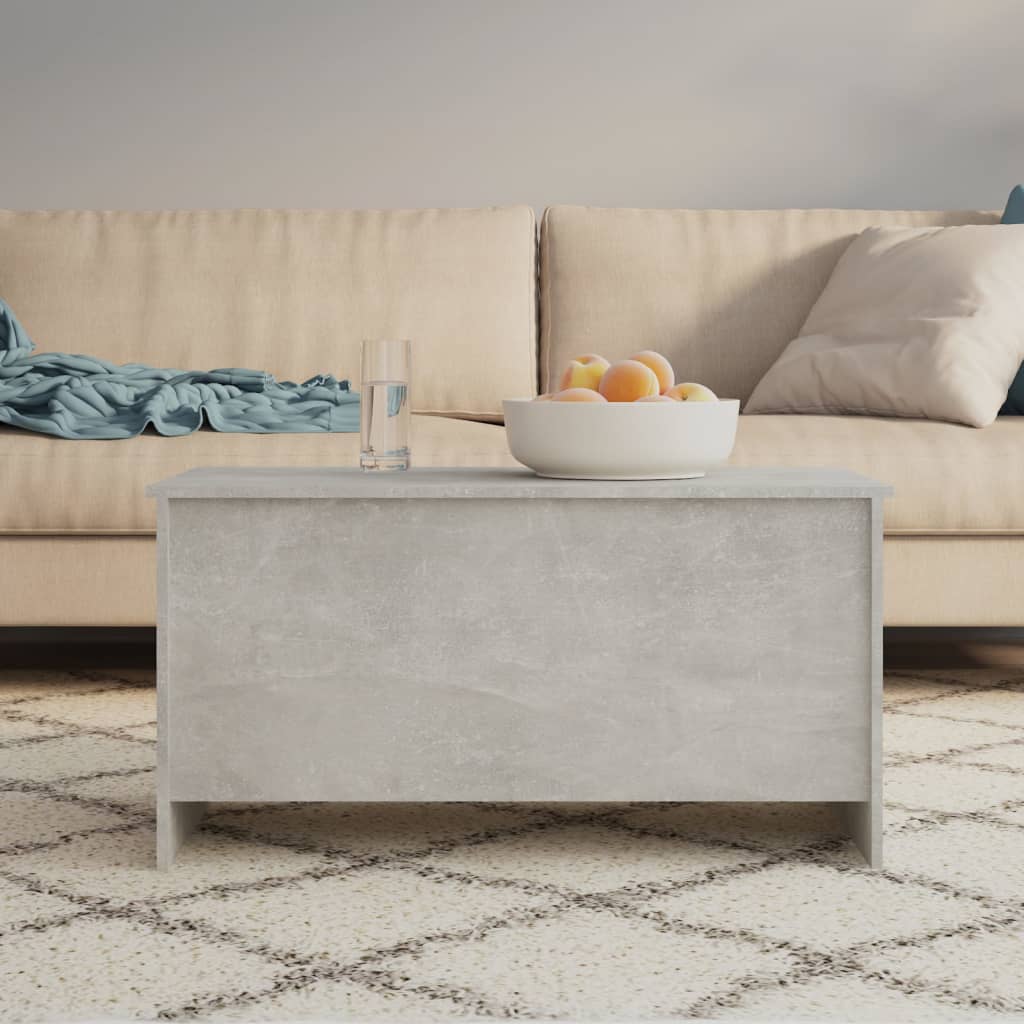 Couchtisch Betongrau 102x55,5x52,5 cm Holzwerkstoff - Pazzar.ch