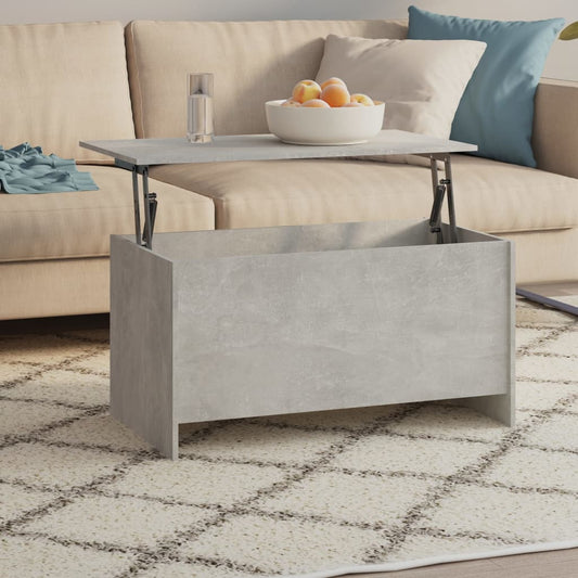 Couchtisch Betongrau 102x55,5x52,5 cm Holzwerkstoff - Pazzar.ch