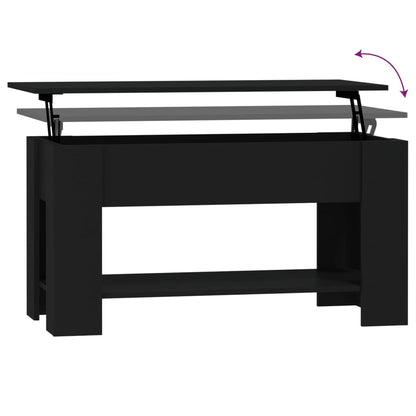 Couchtisch Schwarz 101x49x52 cm Holzwerkstoff - Pazzar.ch