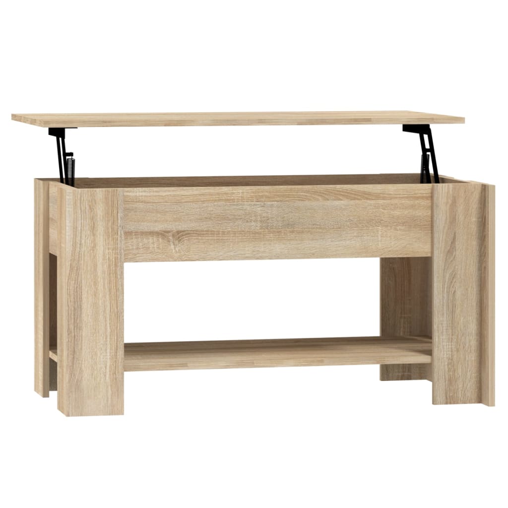 Couchtisch Sonoma-Eiche 101x49x52 cm Holzwerkstoff - Pazzar.ch