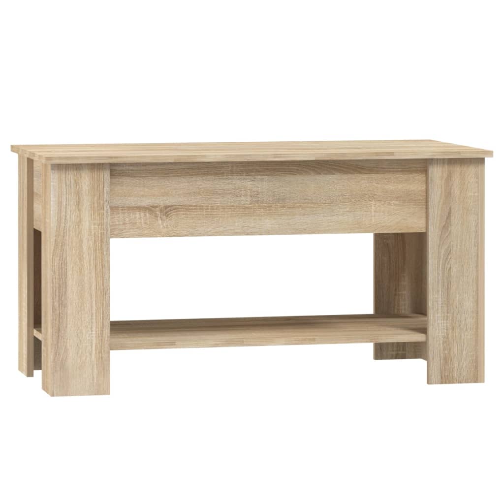 Couchtisch Sonoma-Eiche 101x49x52 cm Holzwerkstoff - Pazzar.ch