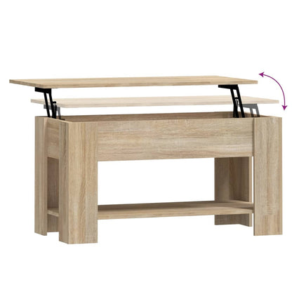 Couchtisch Sonoma-Eiche 101x49x52 cm Holzwerkstoff - Pazzar.ch