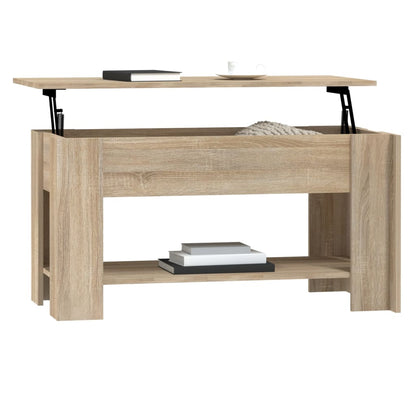 Couchtisch Sonoma-Eiche 101x49x52 cm Holzwerkstoff - Pazzar.ch