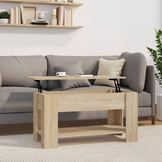 Couchtisch Sonoma-Eiche 101x49x52 cm Holzwerkstoff - Pazzar.ch