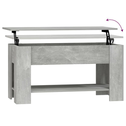 Couchtisch Betongrau 101x49x52 cm Holzwerkstoff - Pazzar.ch