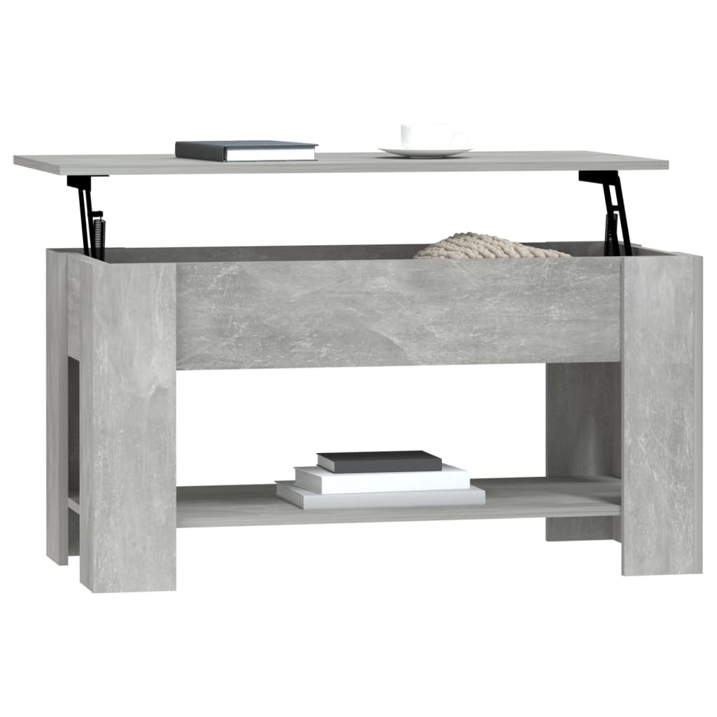 Couchtisch Betongrau 101x49x52 cm Holzwerkstoff - Pazzar.ch