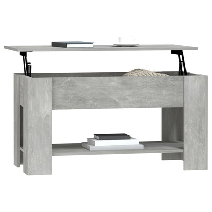 Couchtisch Betongrau 101x49x52 cm Holzwerkstoff - Pazzar.ch