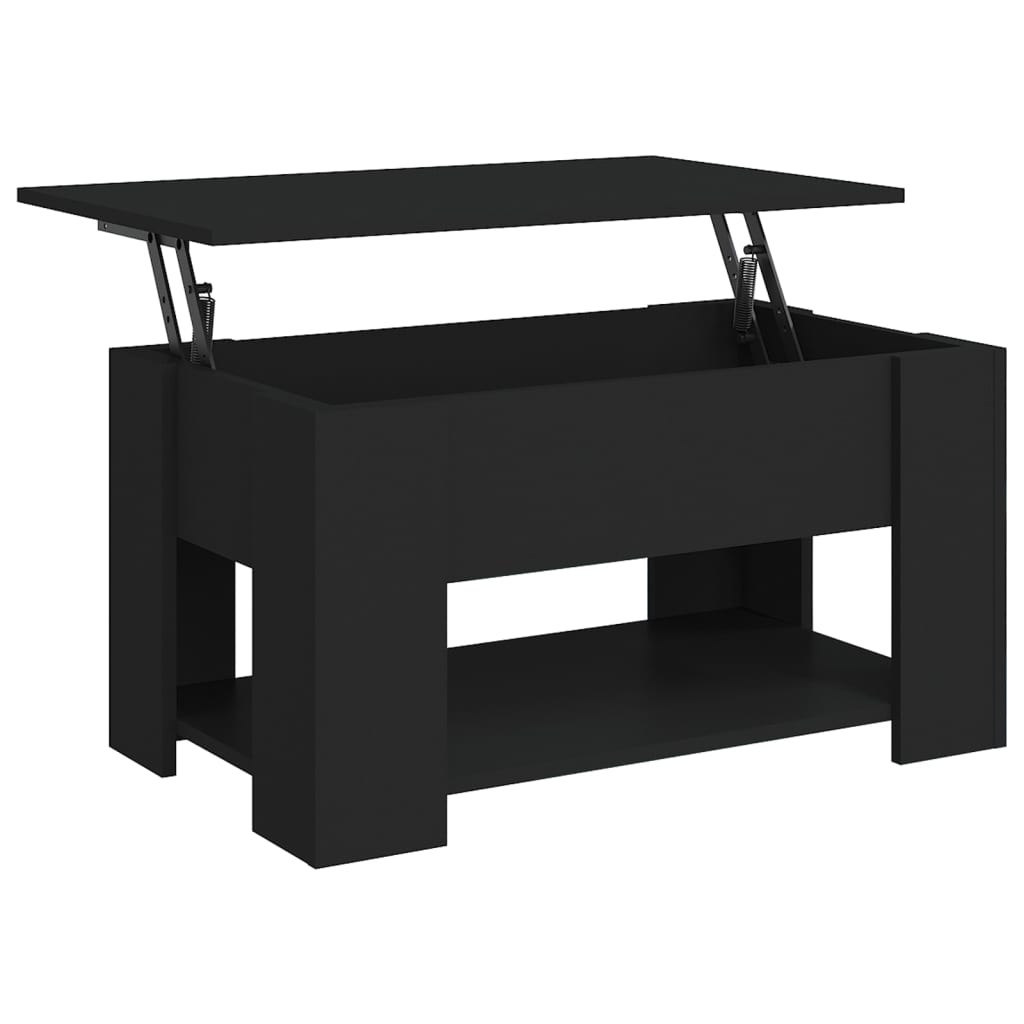 Couchtisch Schwarz 79x49x41 cm Holzwerkstoff - Pazzar.ch