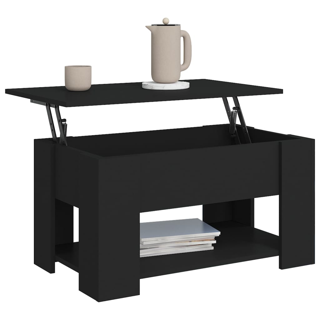 Couchtisch Schwarz 79x49x41 cm Holzwerkstoff - Pazzar.ch